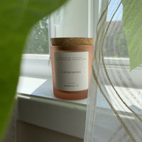 Chandelle pot en verre givré Cashmere