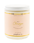 Chandelle parfum Champagne 8 oz artisanale coco-soya, idéale pour créer une ambiance festive et raffinée à la maison