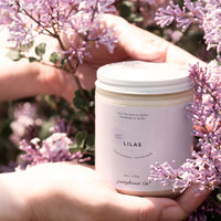 chandelle lilas