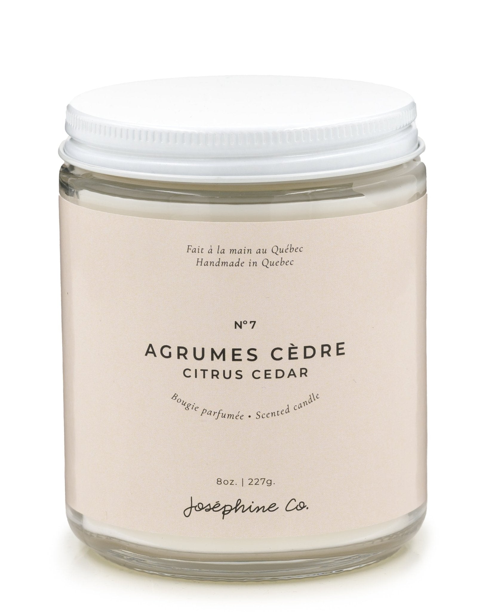 Chandelle Agrumes & Cèdre No 7 - Joséphine Co®