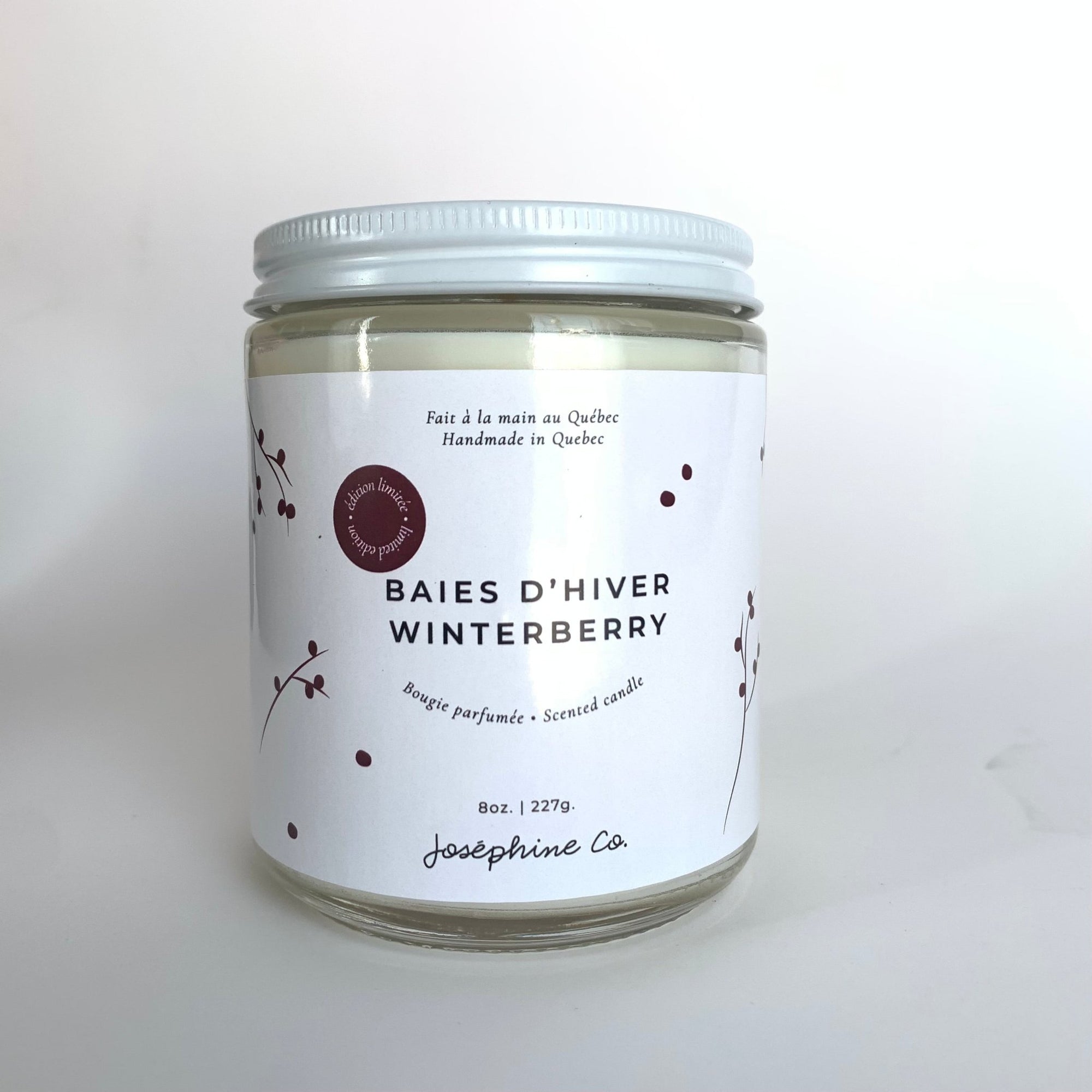 Chandelle Baie d'hiver Édition limitée - Joséphine Co®