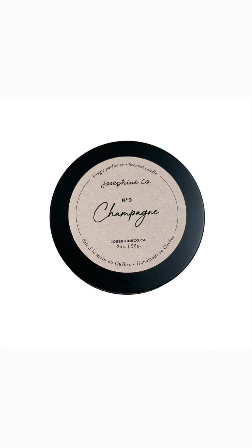 Mini chandelle coco soya champagne