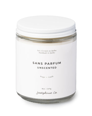 Unscented candle