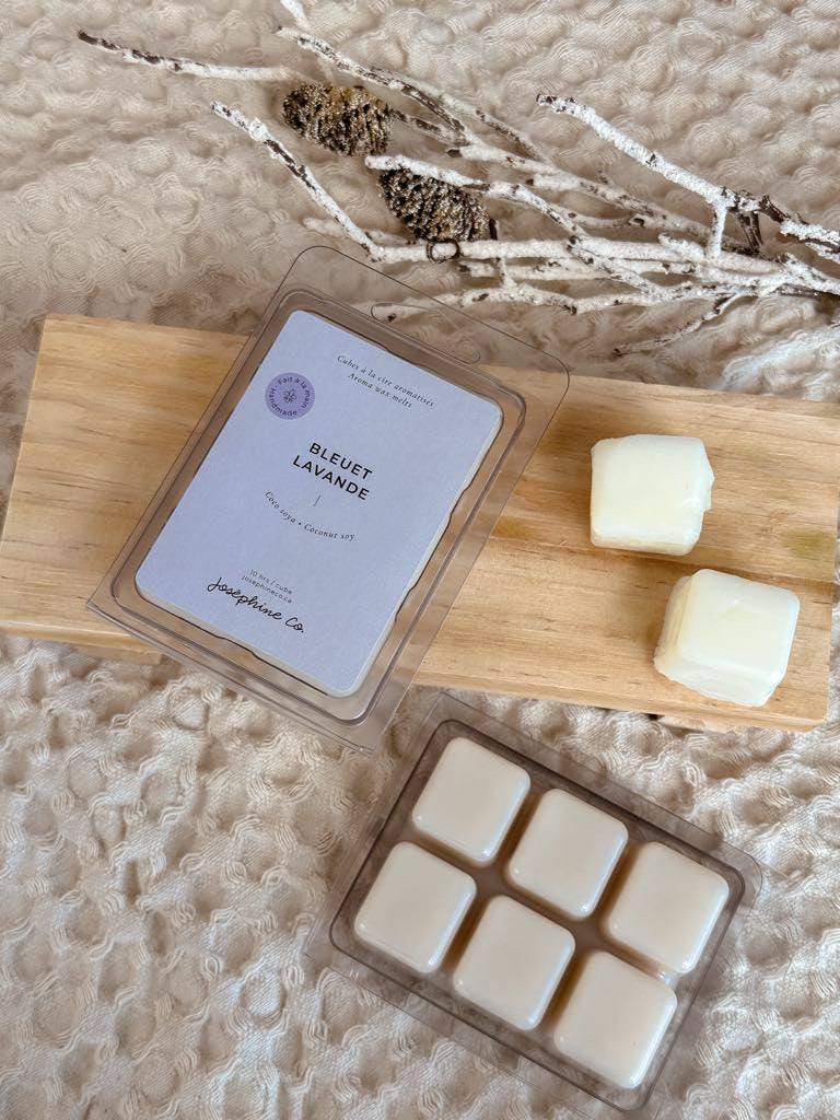 Cornflower Lavender flavored wax cubes
