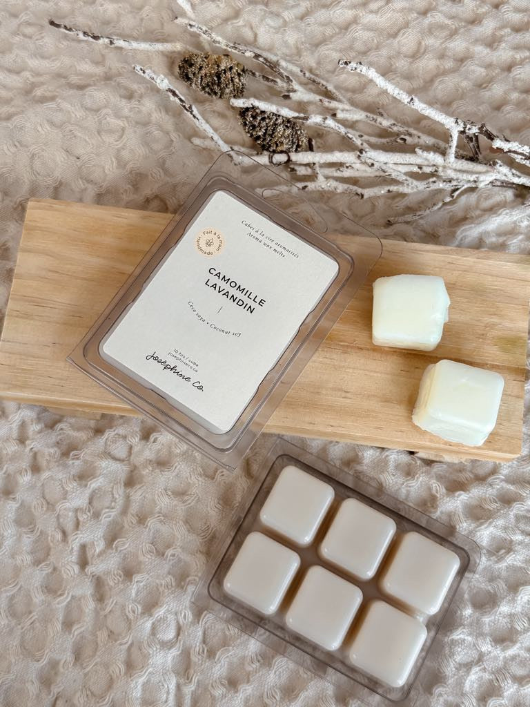 Chamomile Lavandin flavored wax cubes
