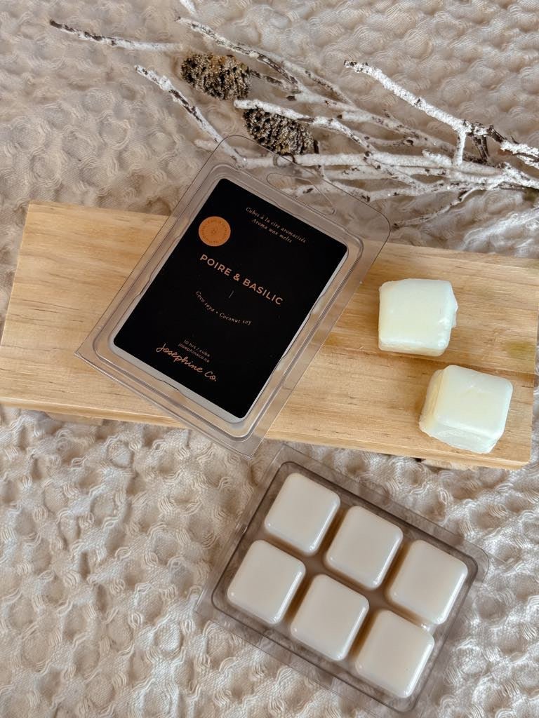 Cubes de cires aromatisés Poire Basilic - Joséphine Co®