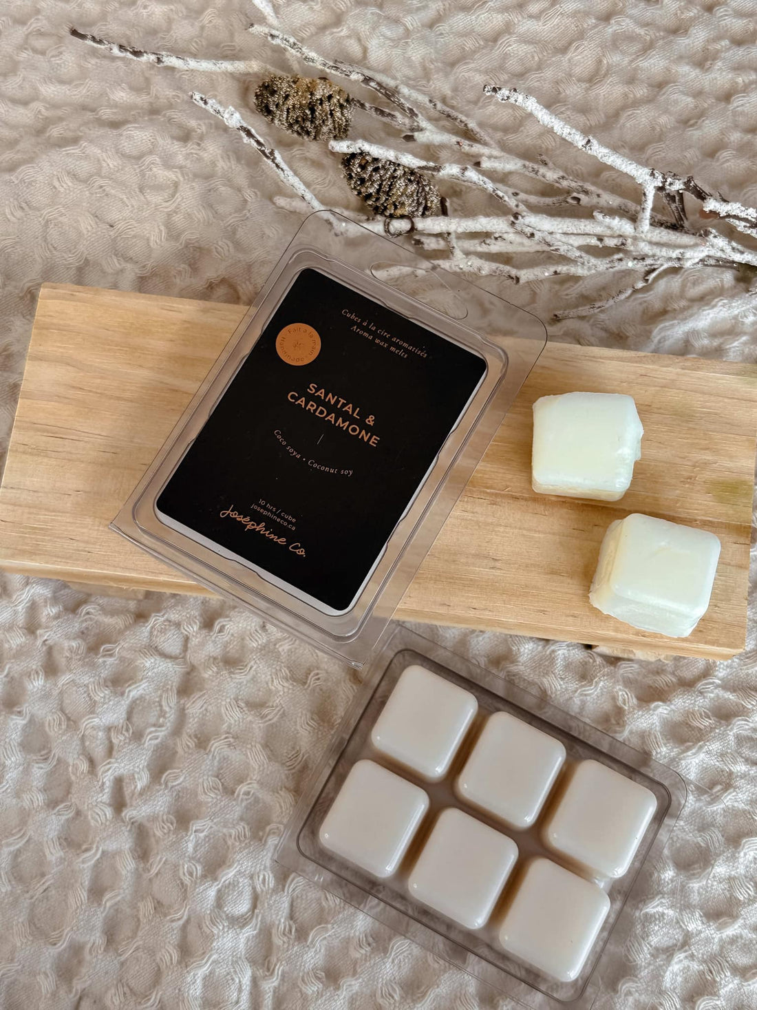 Cubes de cires aromatisés Santal & Cardamone