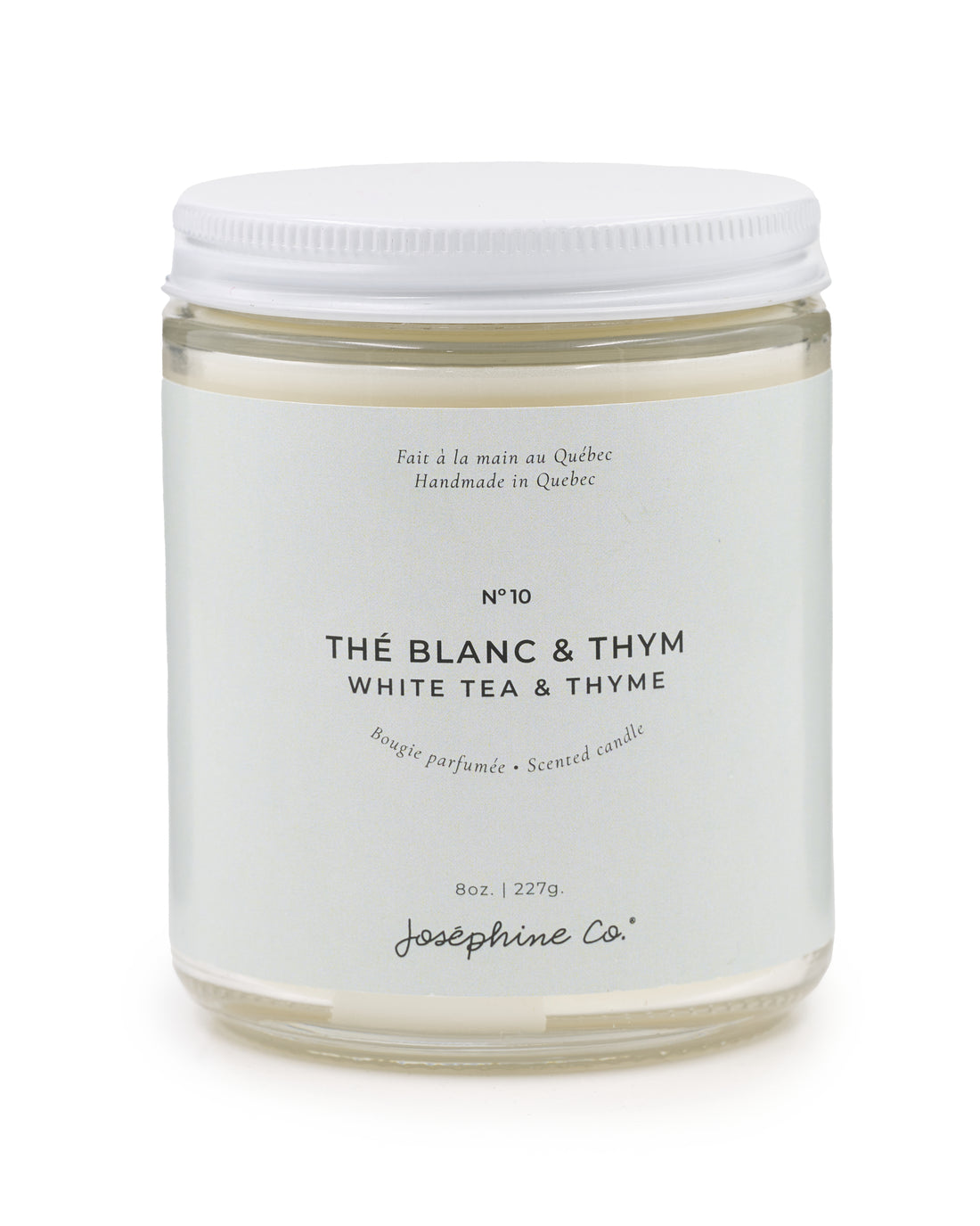 Chandelle thé blanc et thym
