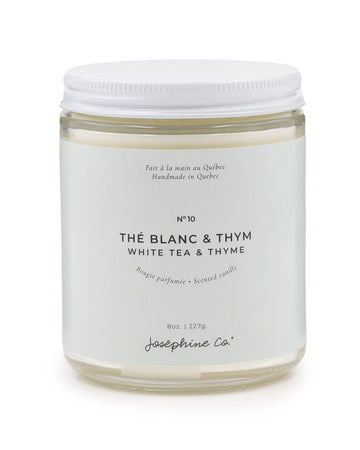 Chandelle thé blanc et thym