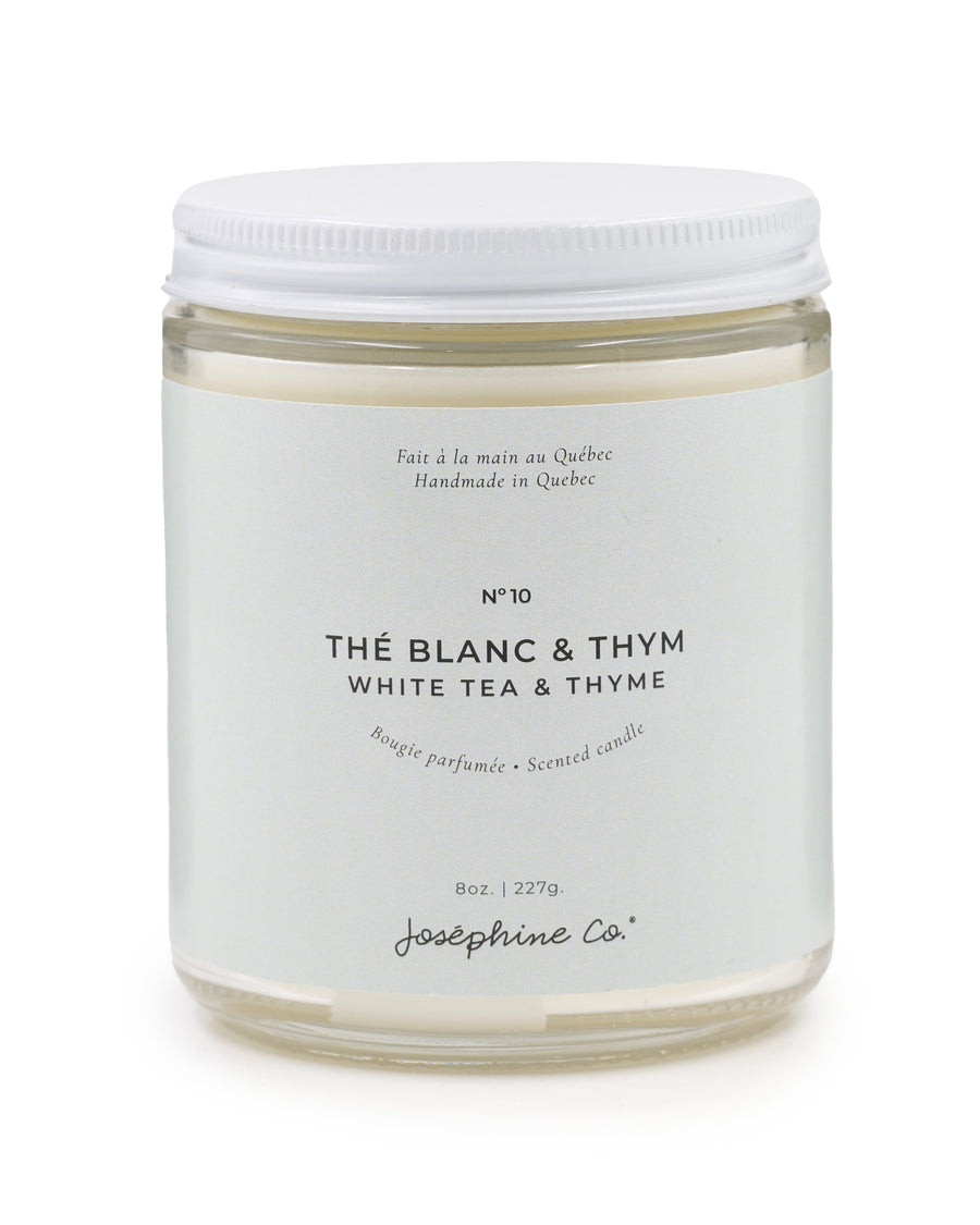 Chandelle thé blanc et thym