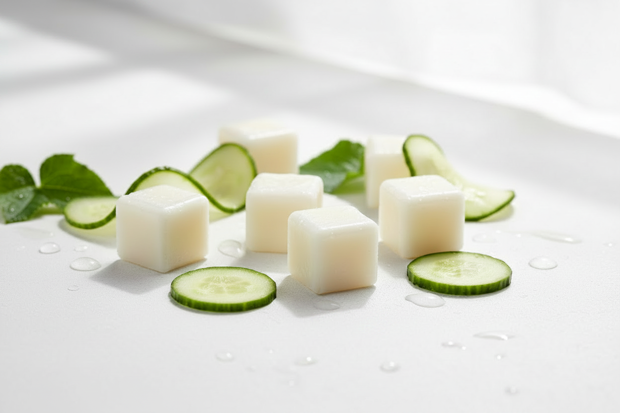 Cubes de cire concombre 