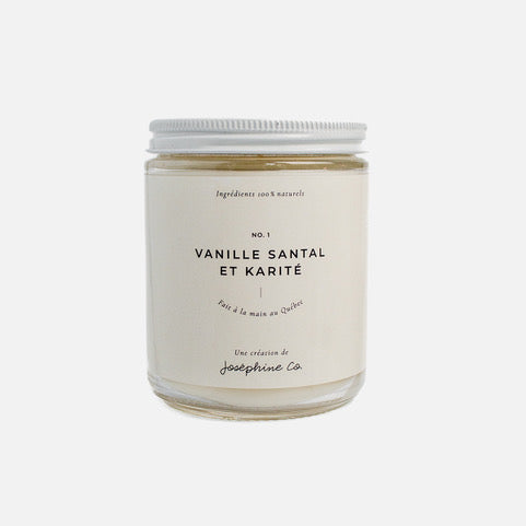 Chandelle Vanille Santal Karité    No 1