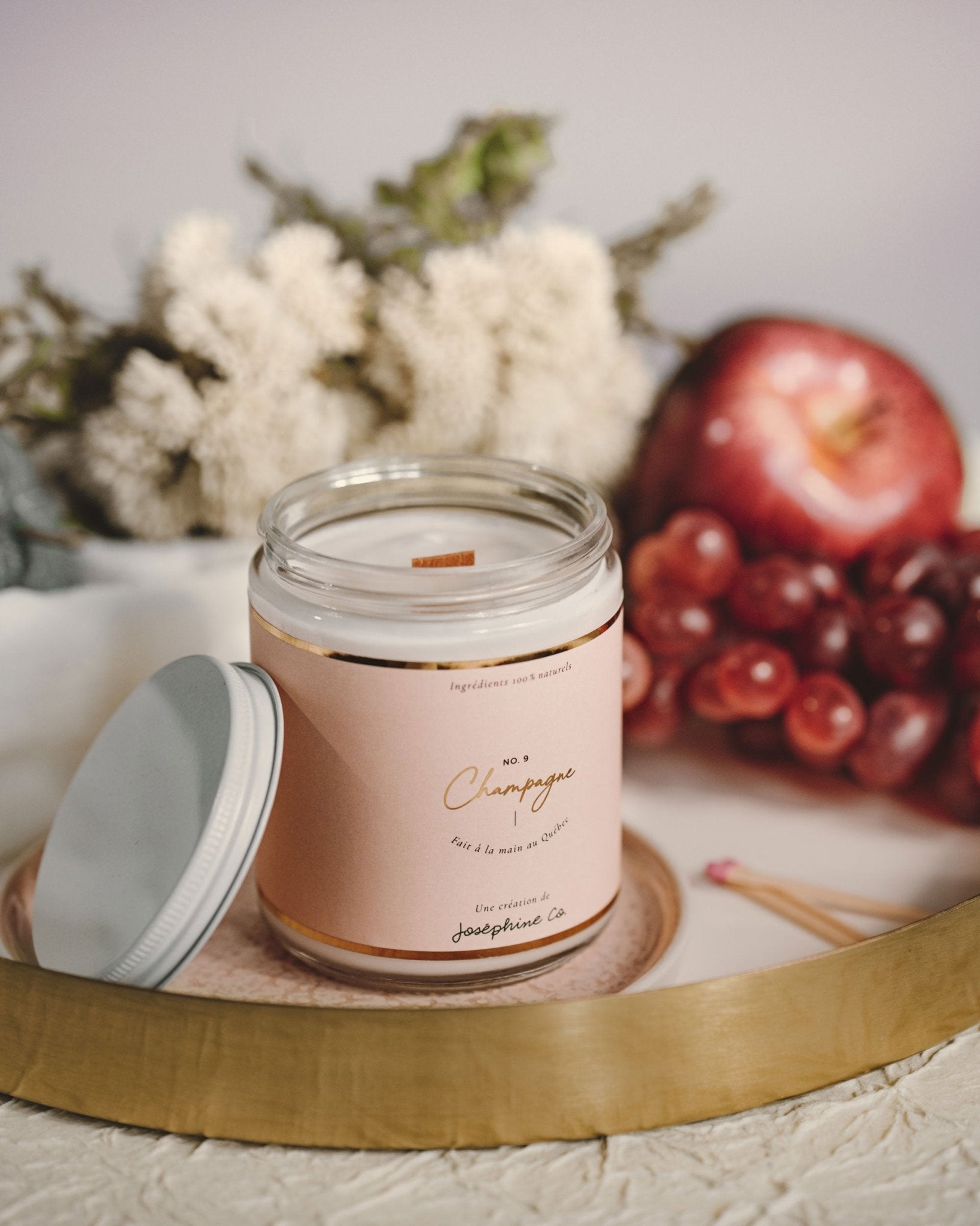 Chandelle Champagne – Parfum Festif et Raffiné - Joséphine Co®