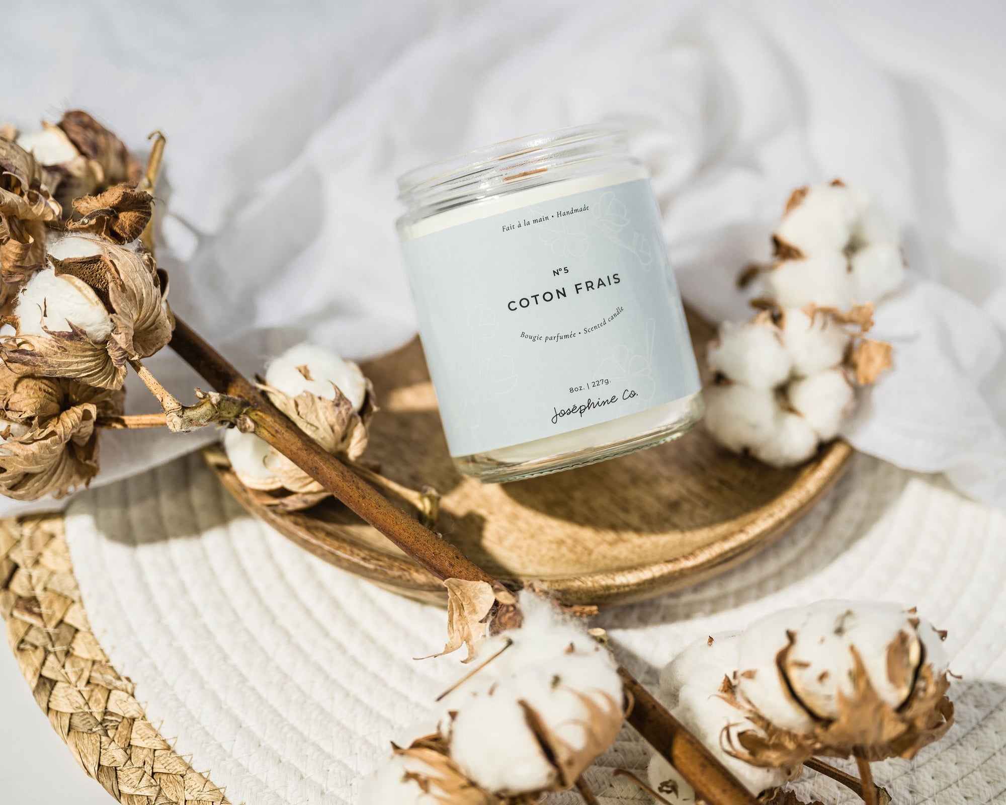 chandelle coco soya coton frais