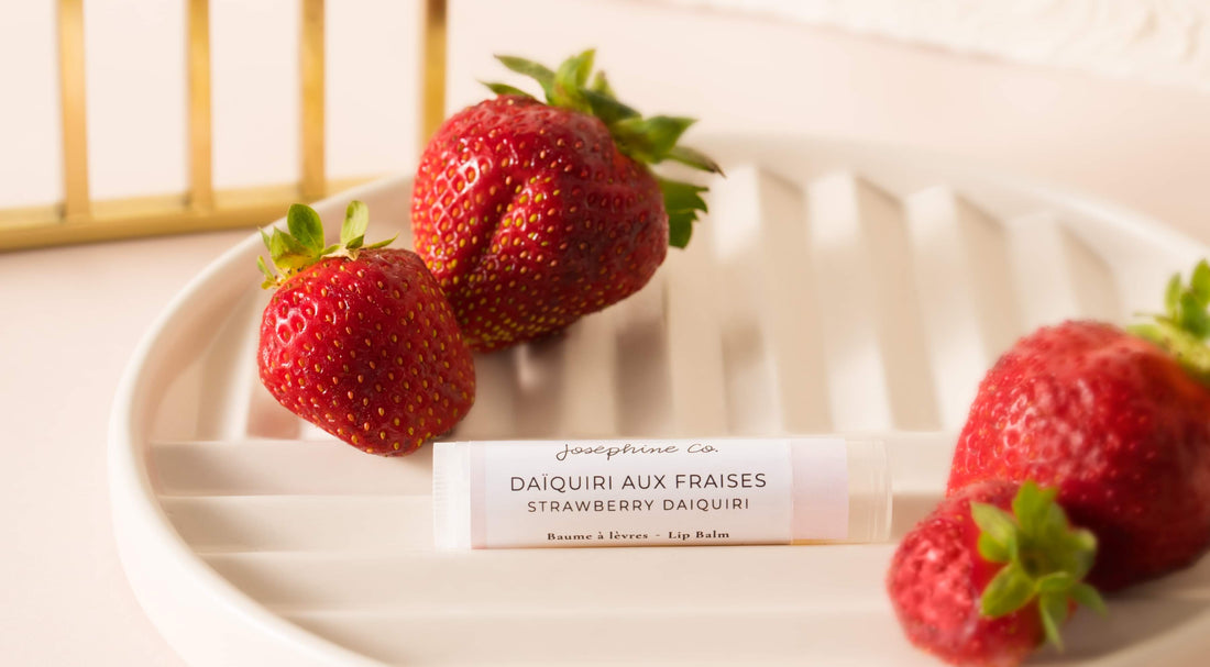 baume à lèvres aux fraises
